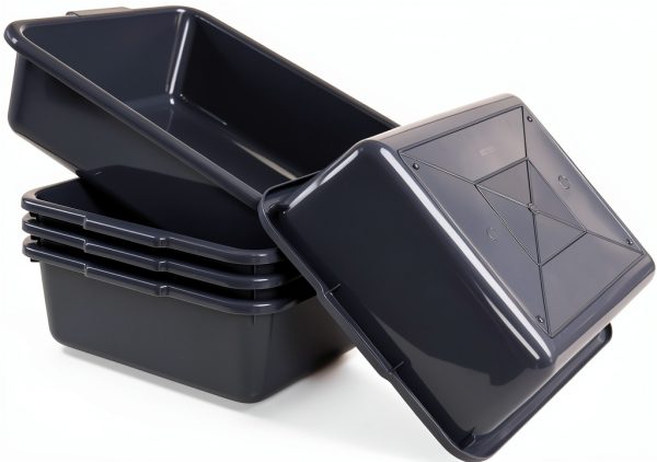 8 L Plastic Bus Tubs by Vcansayer 5-Pack Commercial Food Service Box-1