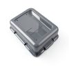 4-Pack 32 L Large Commercial Bus Tubs Niceshoes.you Gray Plastic Box-2