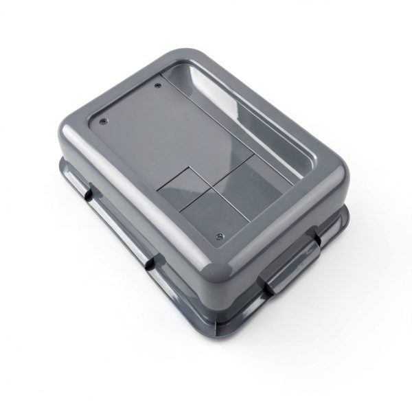4-Pack 32 L Large Commercial Bus Tubs Niceshoes.you Gray Plastic Box-2