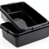 Gloreen 4 Pack Bus Box Commercial, 13 L Dirty Dish Bin Utility Tub, Black-0