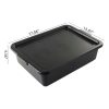 13 L Plastic Commercial Bus Tubs with Lid – Gainhope 3‑Pack Black-2