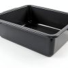 Jekiyo 4 Packs 32 L Commercial Bus Tubs, Large Food Grade Meat Tubs, Grey Restaurant Bus Pans-1