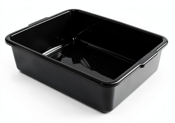Gloreen 4 Pack Bus Box Commercial, 13 L Dirty Dish Bin Utility Tub, Black-1