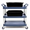 Gloreen 4 Pack Bus Box Commercial, 13 L Dirty Dish Bin Utility Tub, Black-2