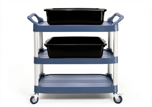 Gloreen 4 Pack Bus Box Commercial, 13 L Dirty Dish Bin Utility Tub, Black-2