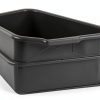 Ramddy Grey Commercial Bus Tubs, 13 L Plastic Dish Pans, 4 Packs-4