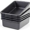 8 L Plastic Bus Tubs by Vcansayer 5-Pack Commercial Food Service Box-0