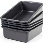 8 L Plastic Bus Tubs by Vcansayer 5-Pack Commercial Food Service Box-0