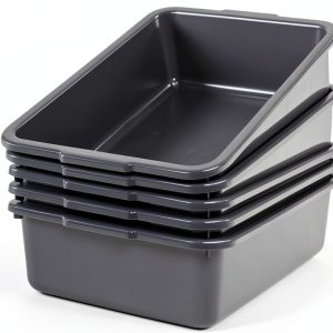 8 L Plastic Bus Tubs by Vcansayer 5-Pack Commercial Food Service Box-0