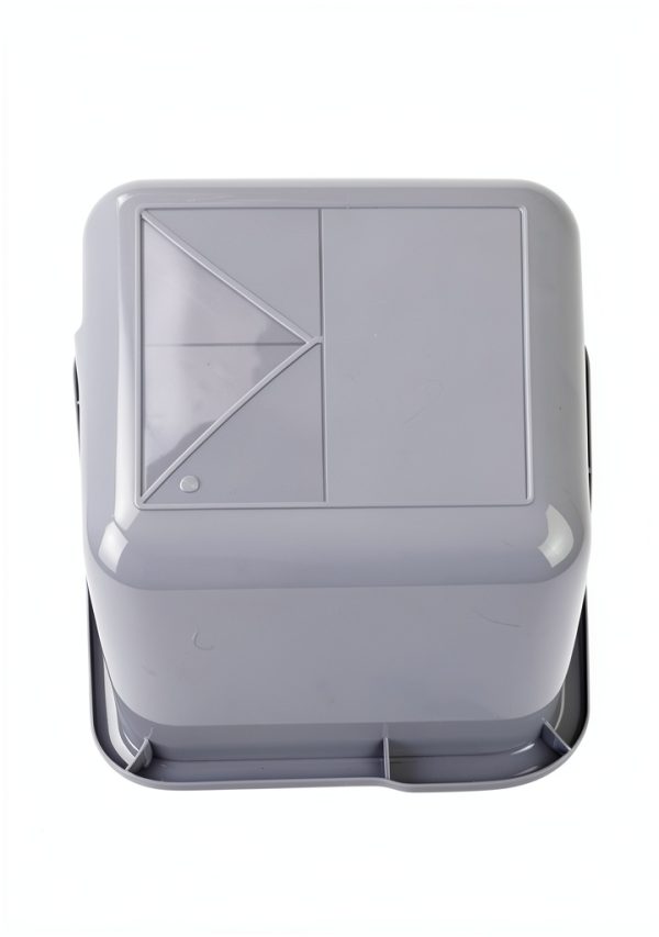 22 L Commercial Bus Tubs Jandsoner 4 Pack Grey Smooth Surface-3
