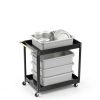 12 Packs Food Service Bus Tubs with Lids, 13 L Commercial Bus Tub, Light Gray-6