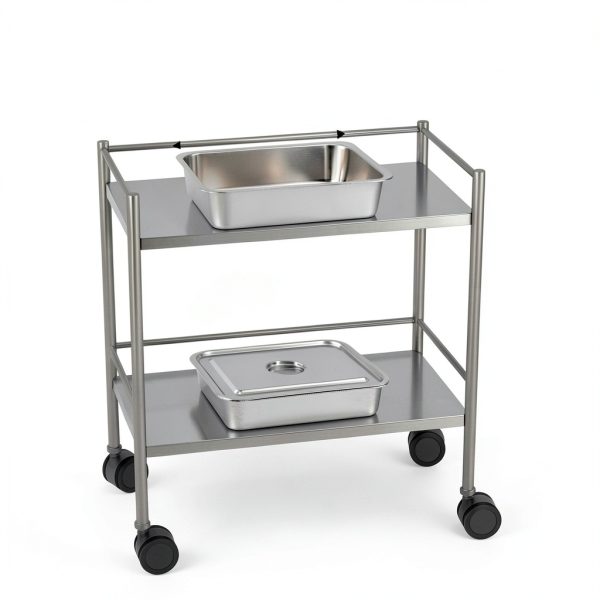 2 Pcs Stainless Steel Bus Tubs with Lid 4" Deep Meat Commercial Tote-1