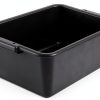 Winco Bus Box Dish Tub for Restaurants, 7", Black-0
