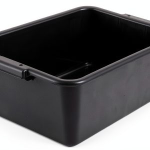 Winco Bus Box Dish Tub for Restaurants, 7", Black-0