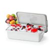 12 Packs Food Service Bus Tubs with Lids, 13 L Commercial Bus Tub, Light Gray-3